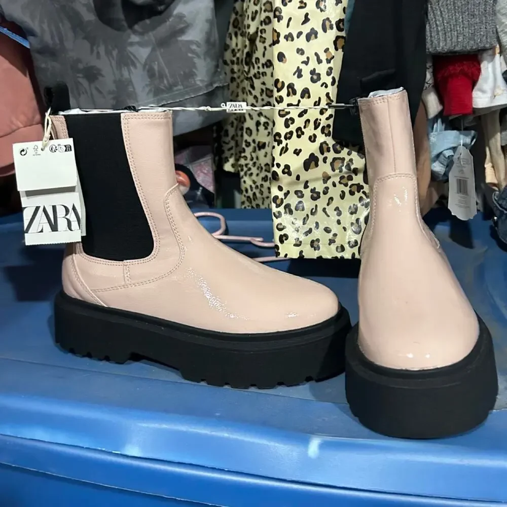 New zara kids pink platform